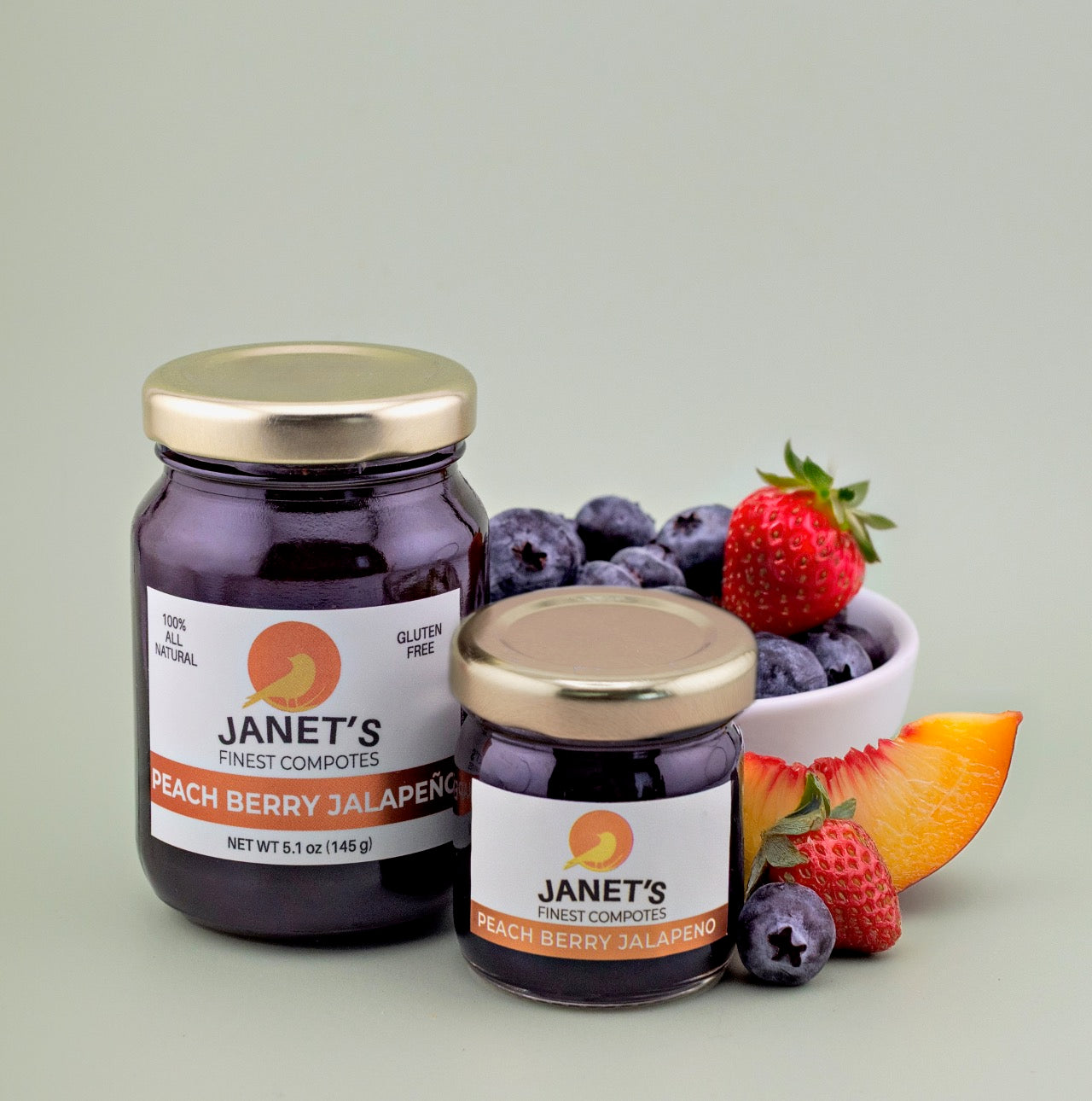 Peach Berry Jalapeño Mini Jar