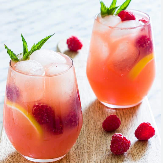 Raspberry Jalapeño French 75